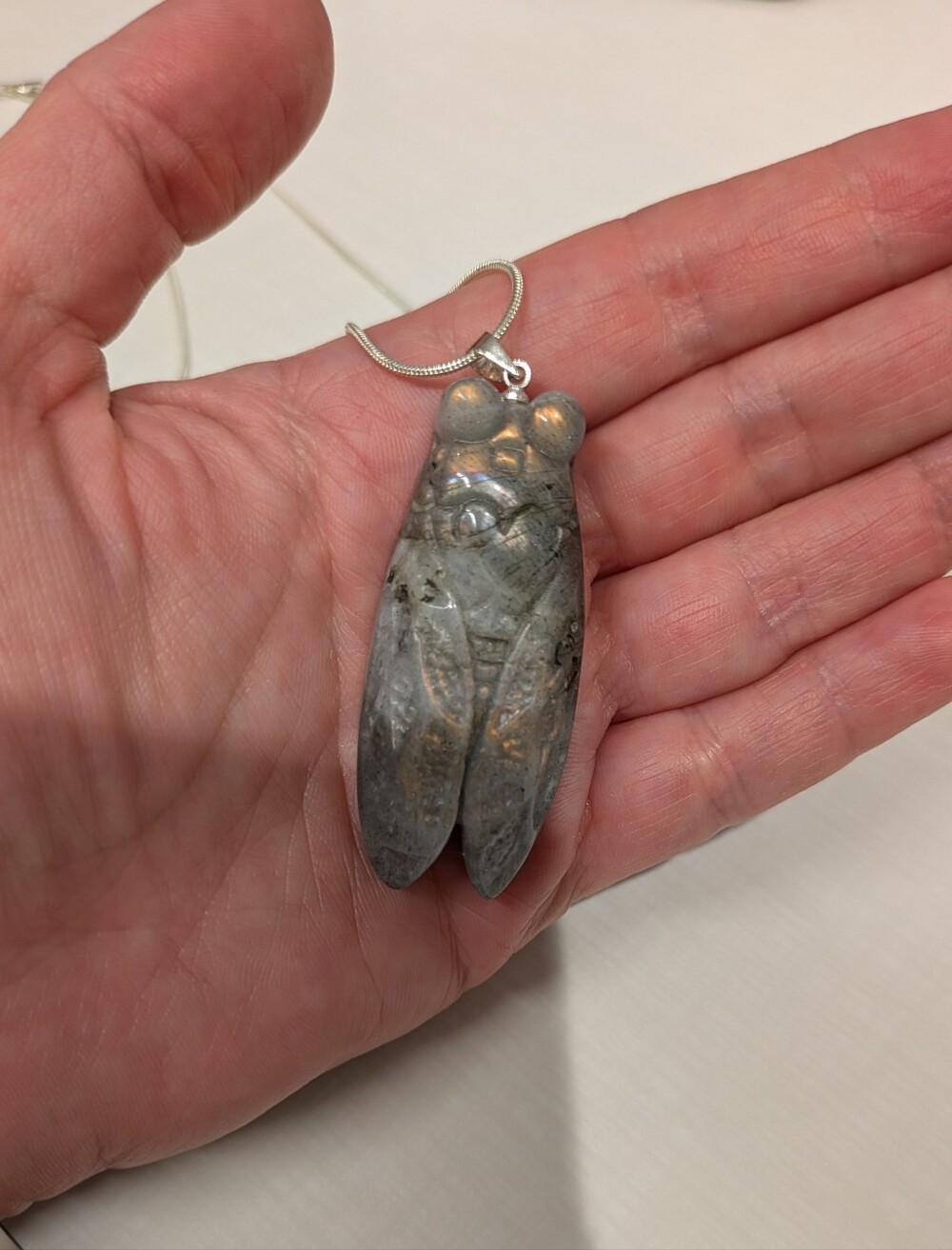 Labradorite Cicada Pendant Only